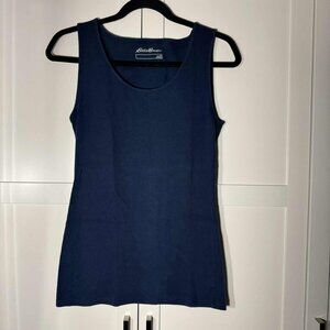 Eddie Bauer Women Tank Top Blue MEDIUM